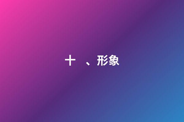十、形象